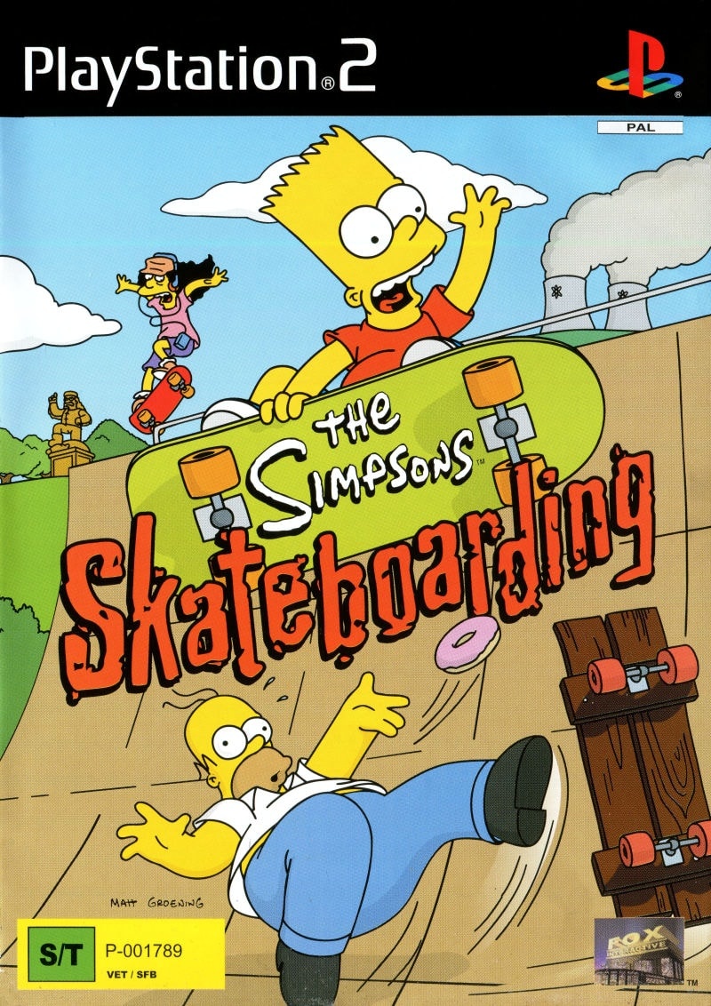 The Simpsons Skateboarding